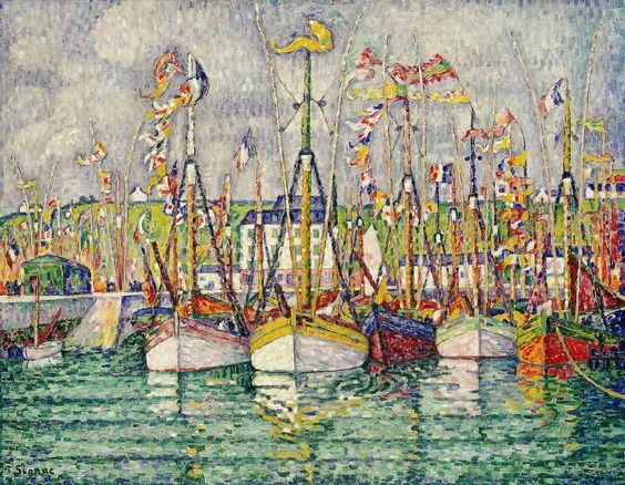 Blessing of the Tuna Fleet at Groix by Paul Signac