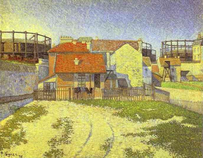 Gasometers at Clichy by Paul Signac