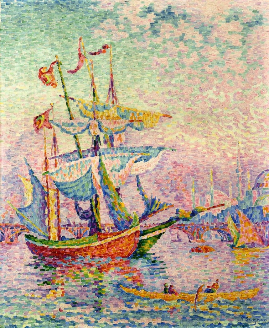 Le Corne d'Or, Le Pont by Paul Signac