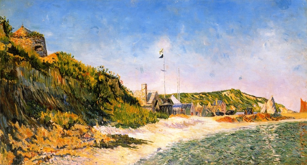 Port en Bessin, the Beach by Paul Signac
