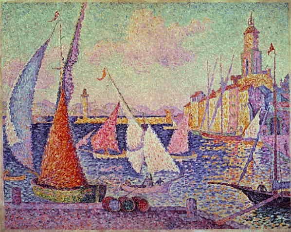 Port of Saint Tropez by Paul Signac