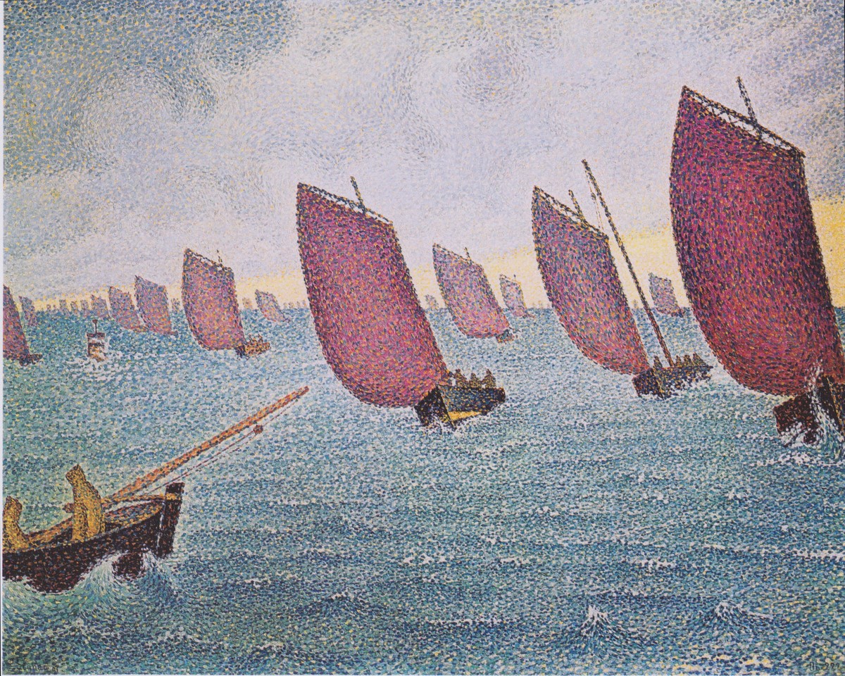 Regatta in Concarneau by Paul Signac
