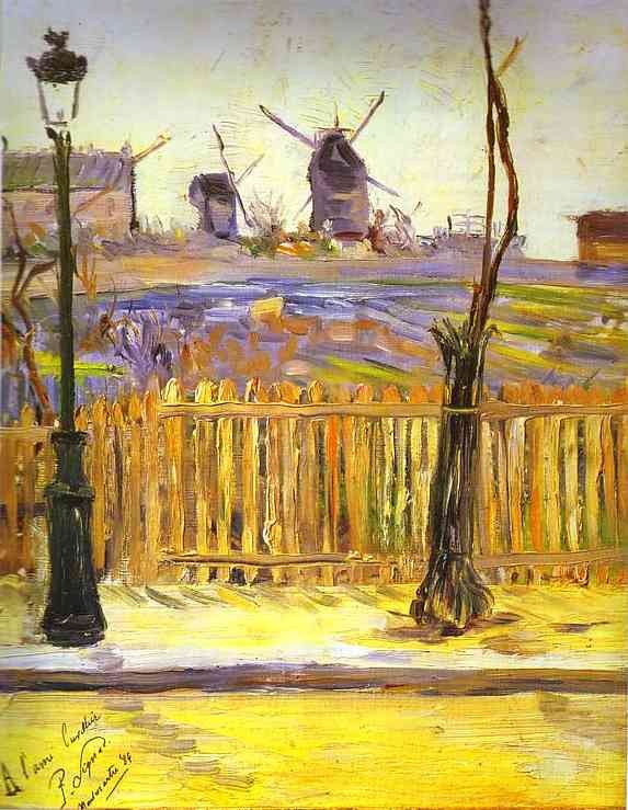 Rue Caulaincourt. Mills on Montmarte by Paul Signac