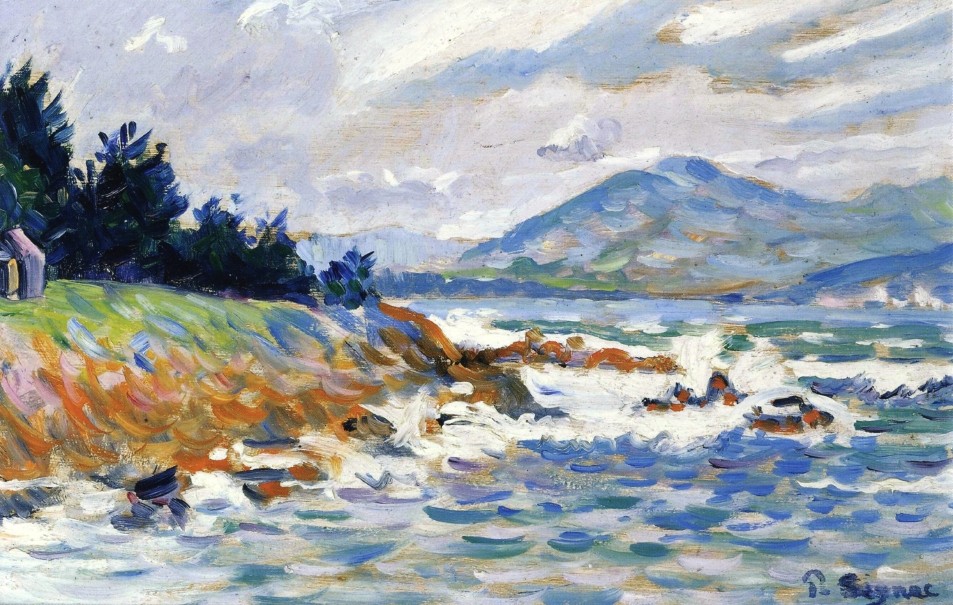Saint Tropez, gale from east by Paul Signac