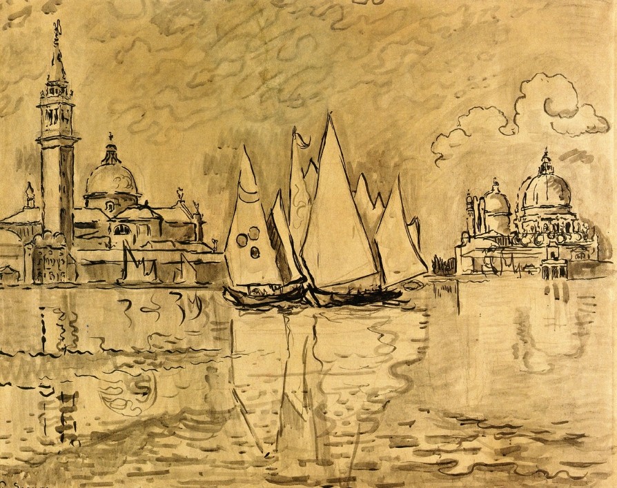 Study for Venice, Morning by Paul Signac