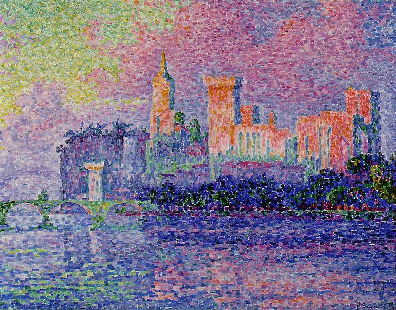 The Papal Palace, Avignon by Paul Signac