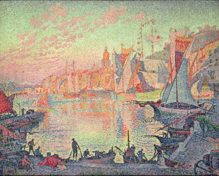 The Port of Saint Tropez by Paul Signac