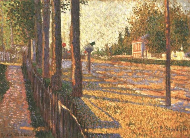 The Railway at Bois Colombes by Paul Signac