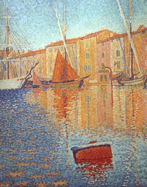 The Red Buoy, Saint Tropez by Paul Signac
