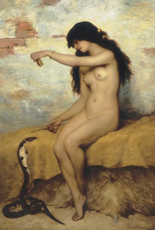 The snake charmer by Paul Trouillebert