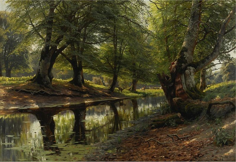 A Stream and a Deer by Peder Monsted