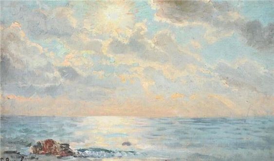 Seascape in sunlight by Peter Busch