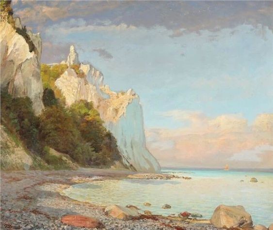 View of the White Cliffs of Møn by Peter Busch