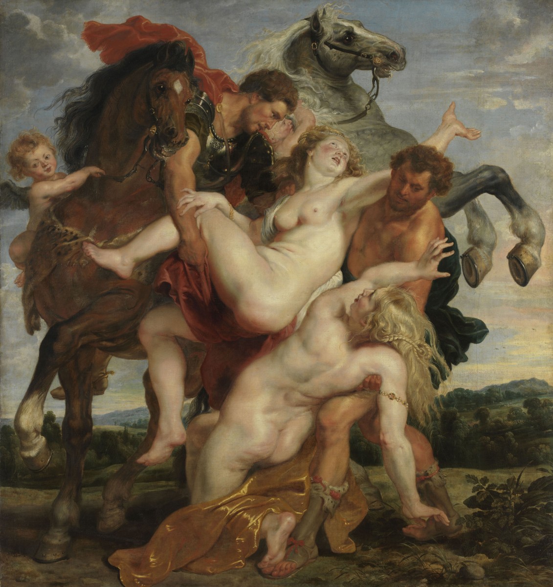 Abduction of the Daughters of Leucippus by Peter Paul Rubens