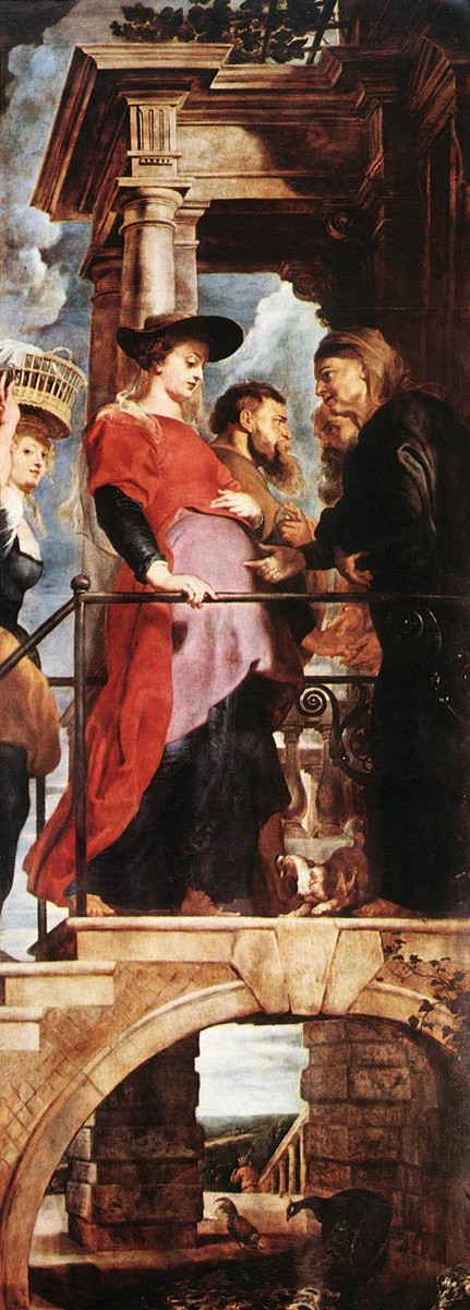 Descent from the Cross (left wing) by Peter Paul Rubens