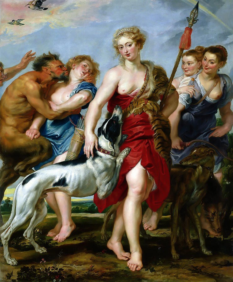 Diana and Her Nymphs Departing for the Hunt by Peter Paul Rubens