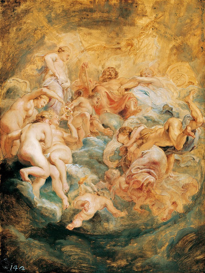 Psyche Taken up into Olympus by Peter Paul Rubens