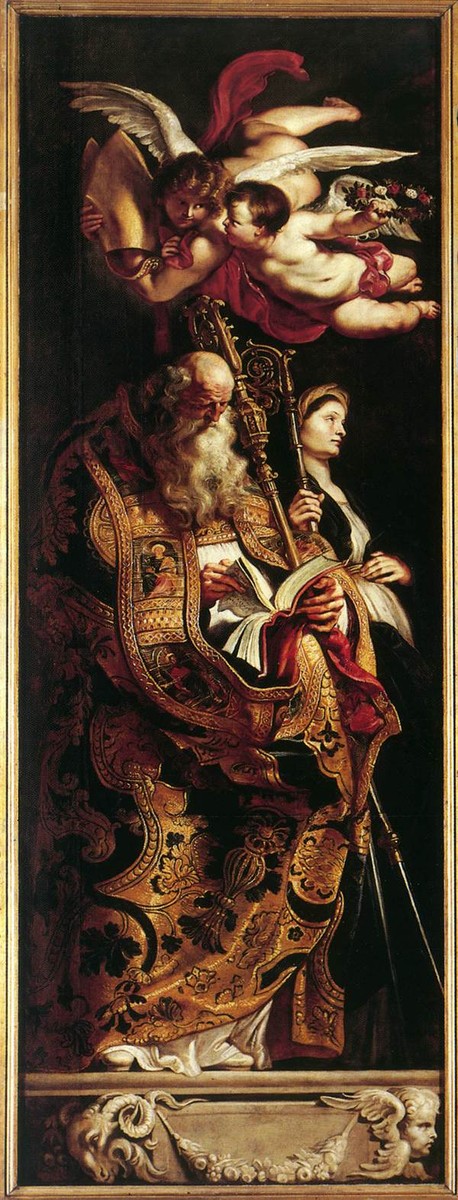 Raising of the Cross - Sts Amand and Walpurgis by Peter Paul Rubens