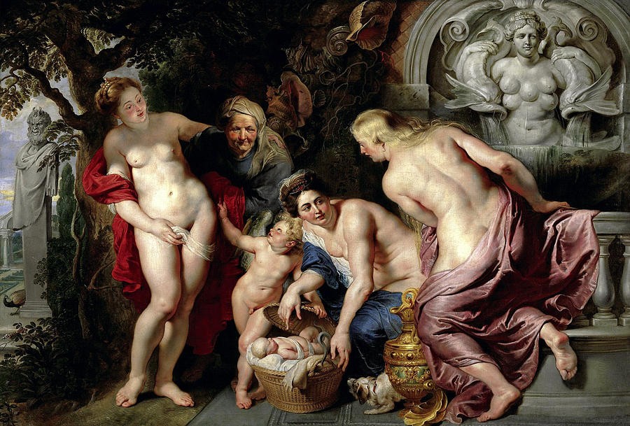 The Discovery of the Child Erichthonius by Peter Paul Rubens