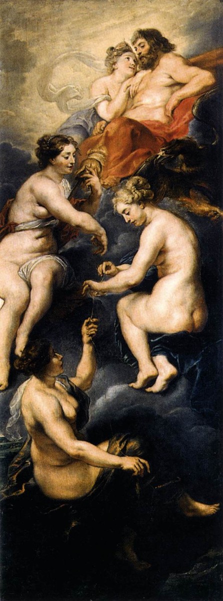 The Fate Spinning Maries Destiny by Peter Paul Rubens