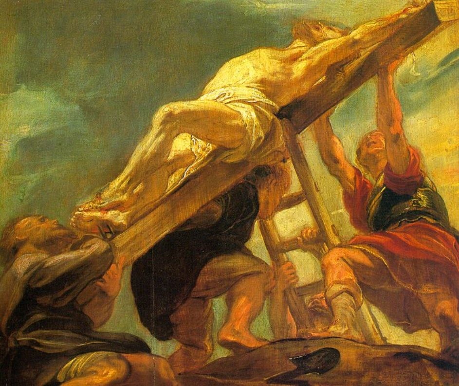 The Raising of the Cross by Peter Paul Rubens