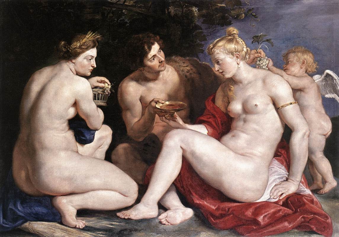 Venus, Cupid, Bacchus and Ceres by Peter Paul Rubens