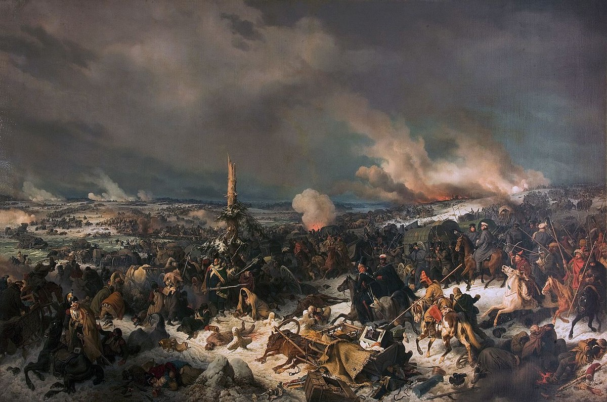 Battle of Berezina by Peter von Hess
