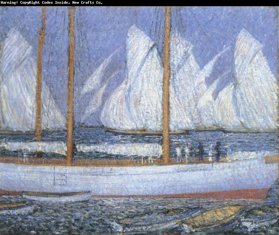 A Procession of Yachts by Philip Wilson Steer