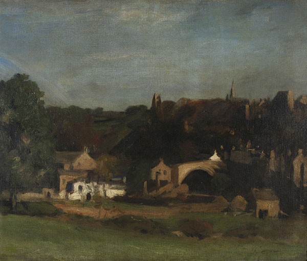 A View of Barnard Castle, Yorkshire, from the River by Philip Wilson Steer