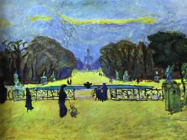 Gardens of Tuileries by Pierre Bonnard