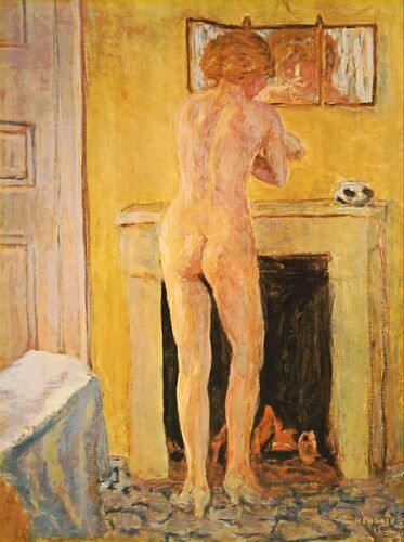 Nude at the Fireplace by Pierre Bonnard