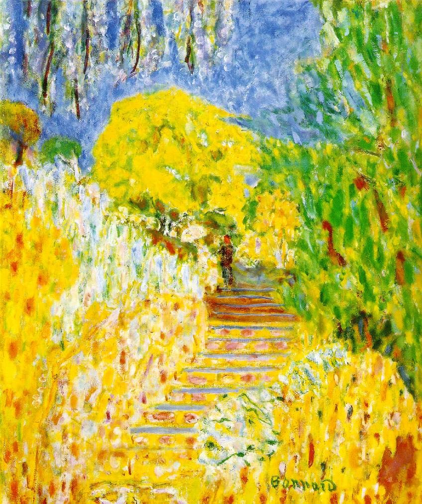 The garden steps by Pierre Bonnard