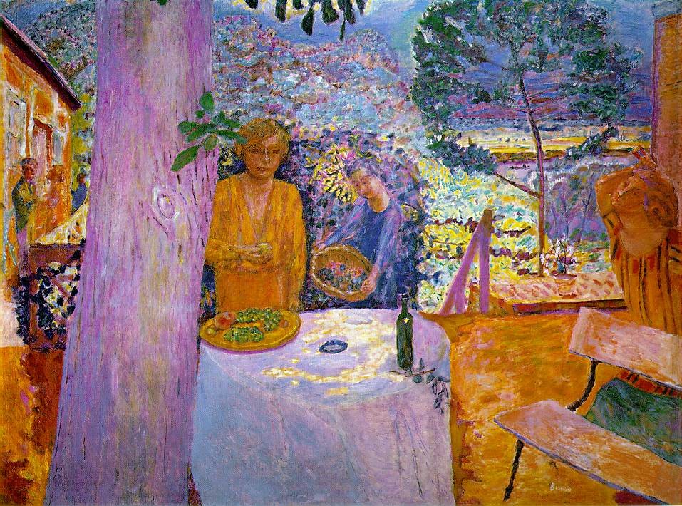 The Terrace at Vernon by Pierre Bonnard