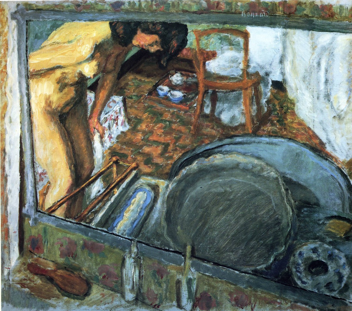 Tub in a Mirror by Pierre Bonnard