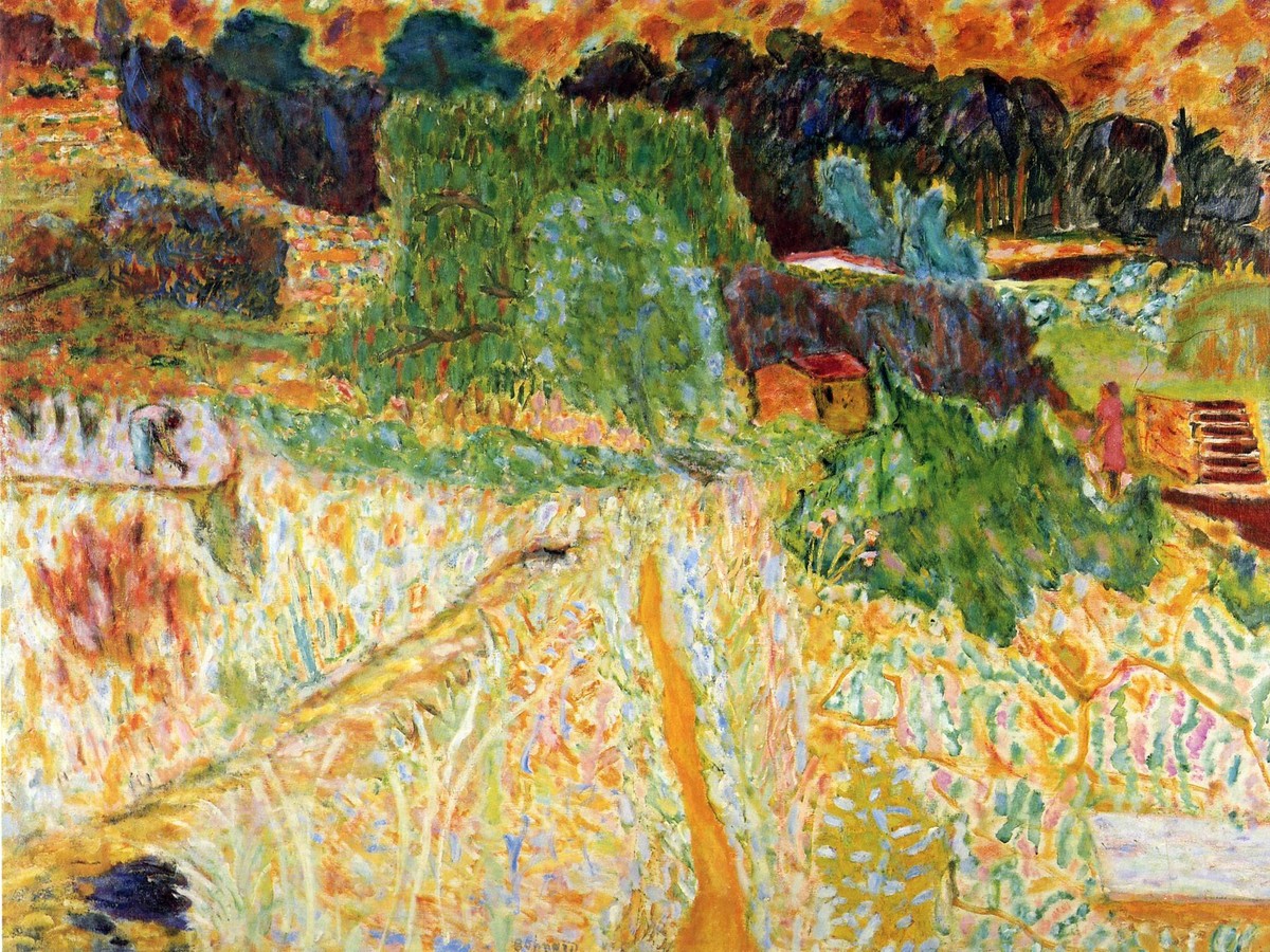 View from the Artist's Studio, Le Cannet by Pierre Bonnard