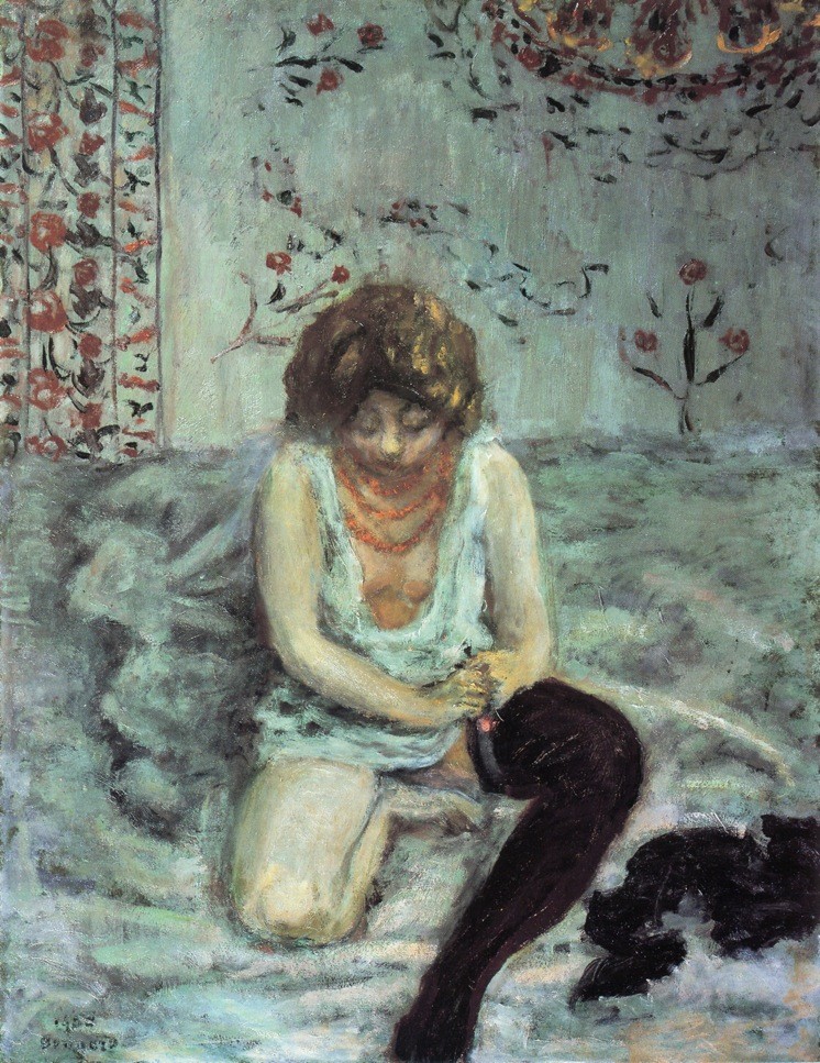 Woman with Black Stockings by Pierre Bonnard