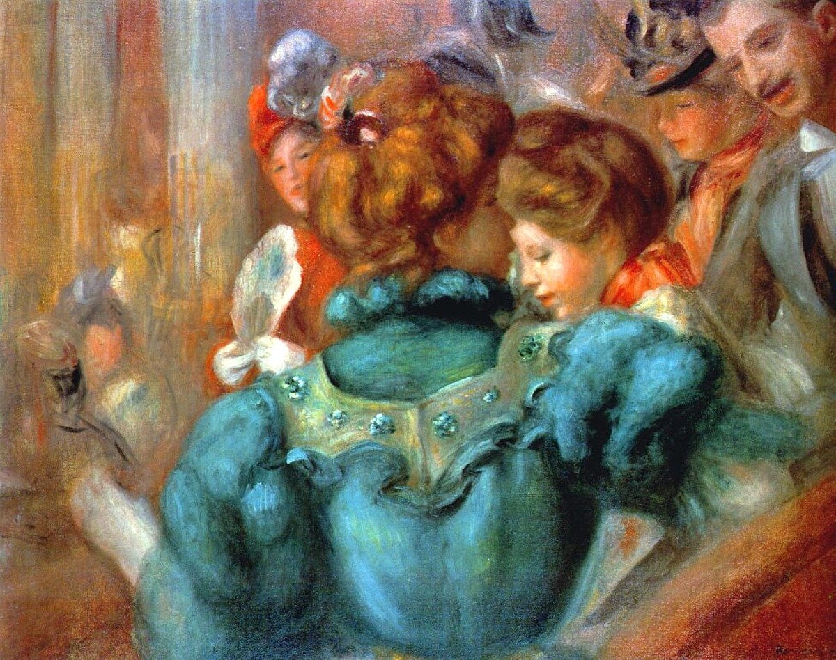 A Box in the Theater des Varietes by Pierre-Auguste Renoir