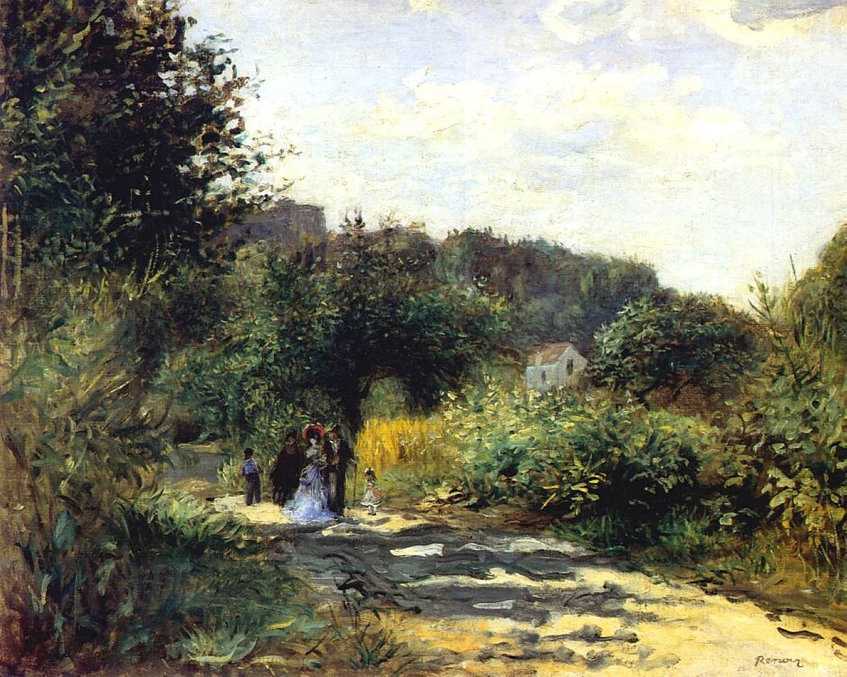 A Road in Louveciennes by Pierre-Auguste Renoir