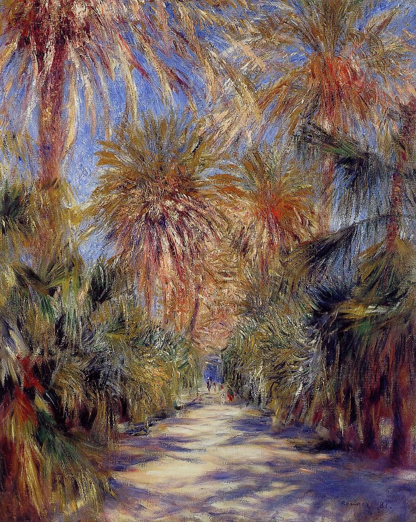 Algiers, the Garden of Essai by Pierre-Auguste Renoir