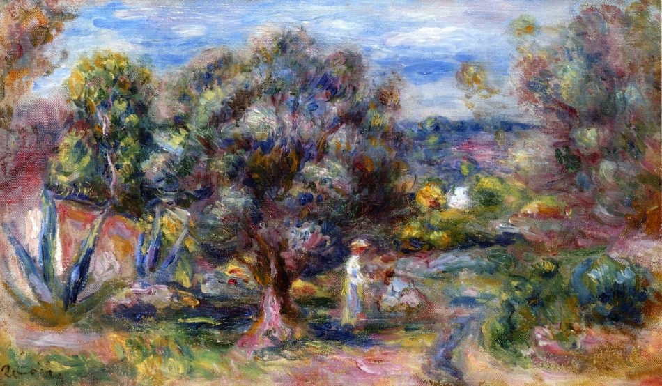 Aloe, Picking at Cagnes by Pierre-Auguste Renoir