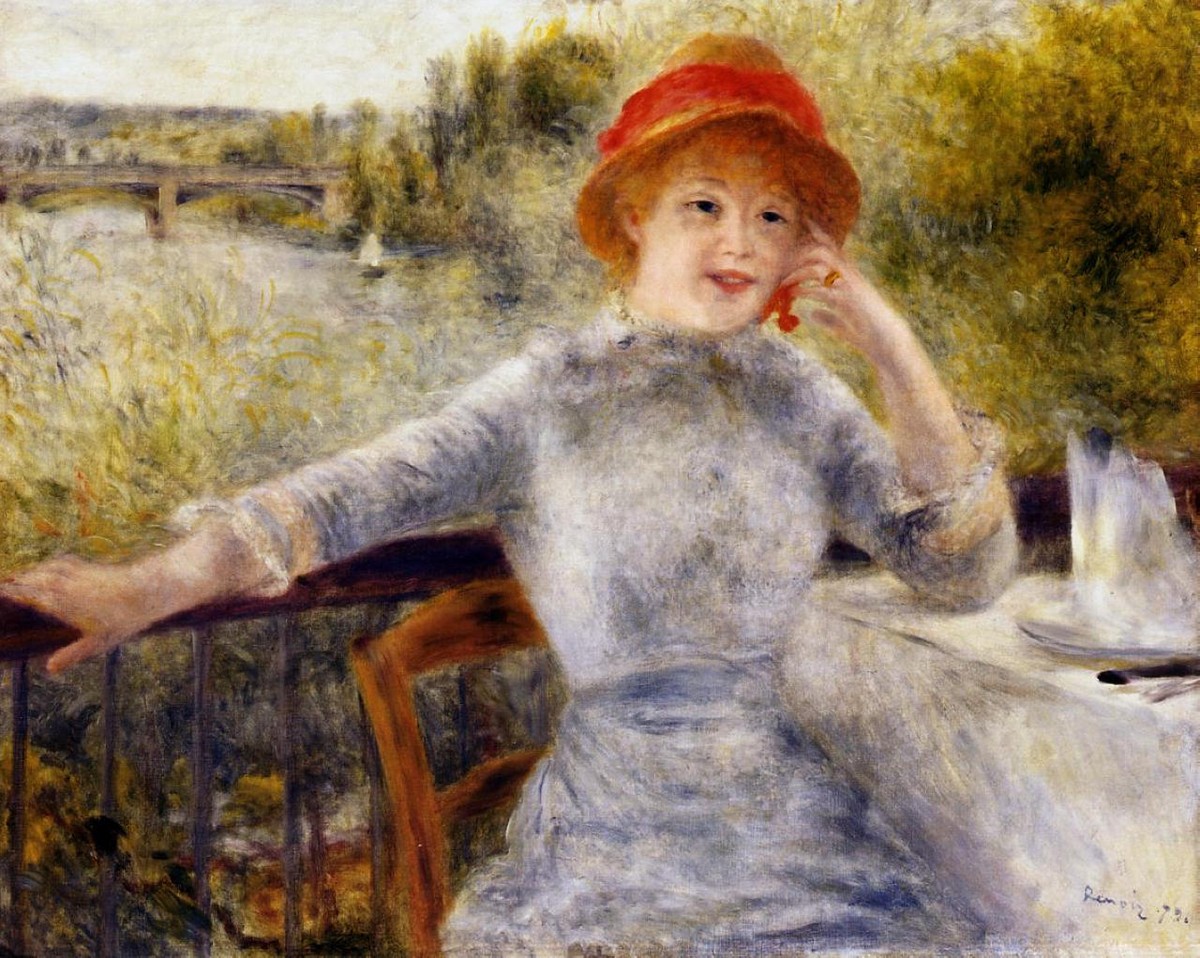 Alphonsine Fournaise on the Isle of Chatou by Pierre-Auguste Renoir