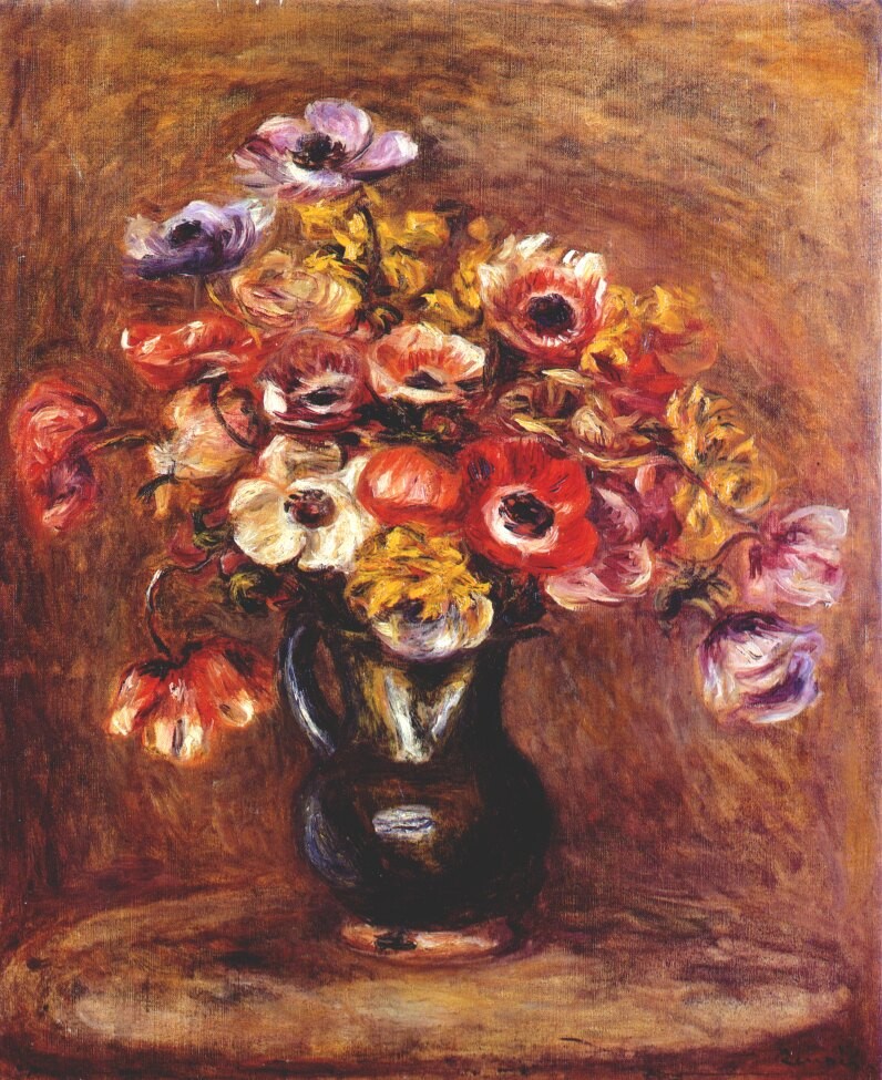 Anemones by Pierre-Auguste Renoir