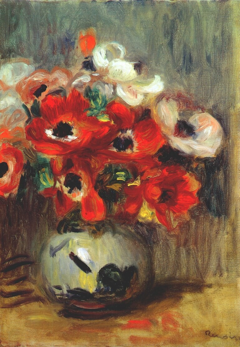 Anemones by Pierre-Auguste Renoir