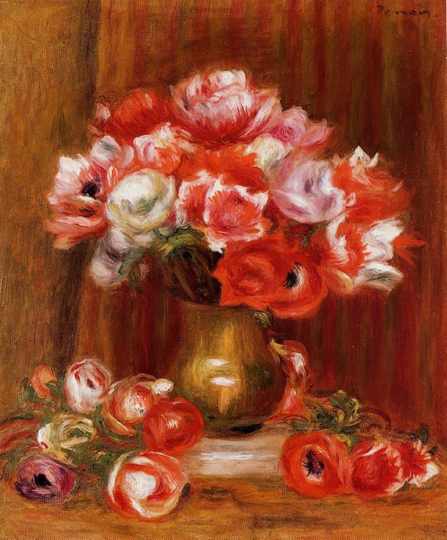 Anemones by Pierre-Auguste Renoir