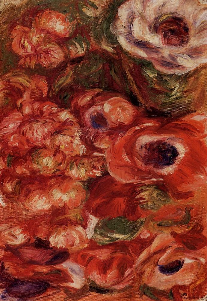 Anemonies by Pierre-Auguste Renoir