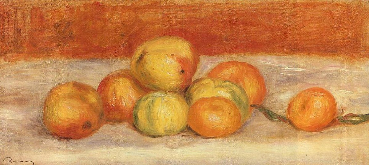 Apples and Manderines by Pierre-Auguste Renoir