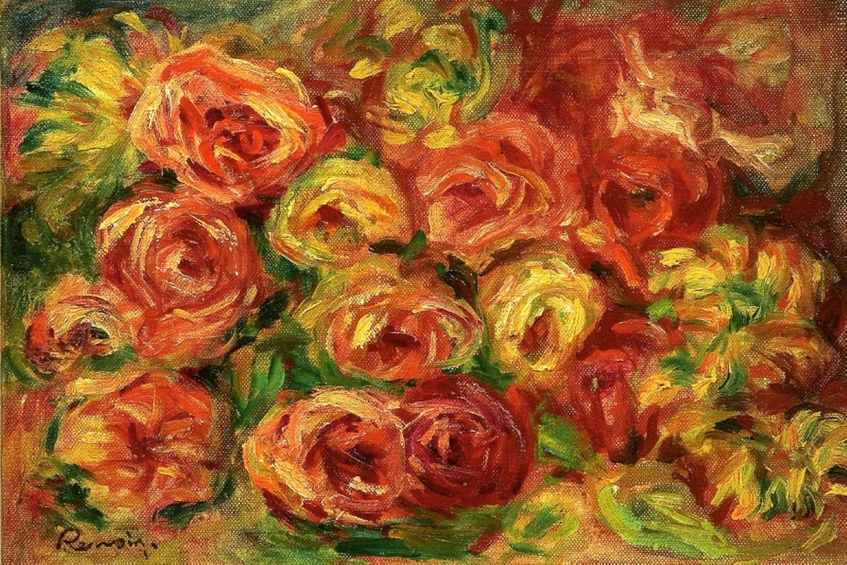 Armful of Roses by Pierre-Auguste Renoir