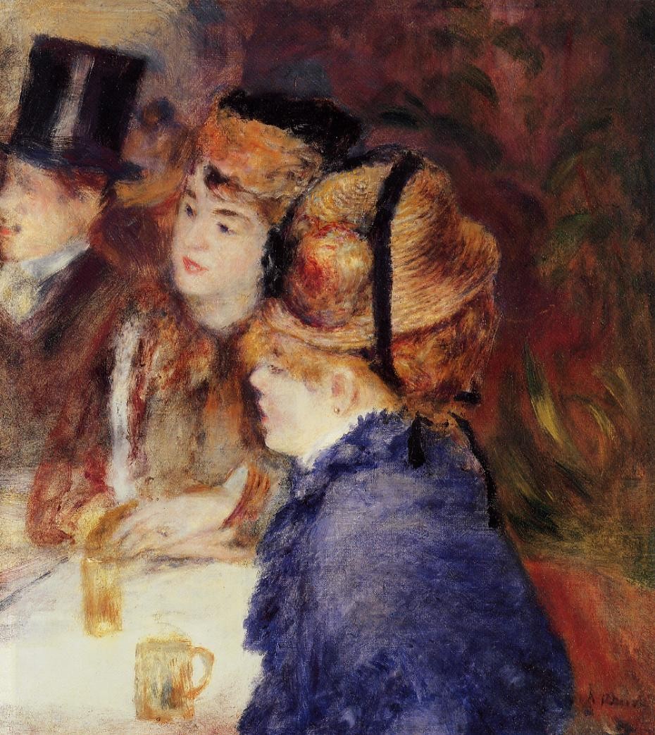 At the Cafe by Pierre-Auguste Renoir