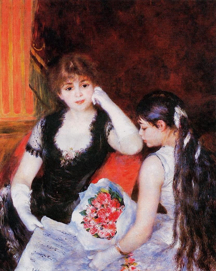 At the Concert (Box at the Opera) by Pierre-Auguste Renoir