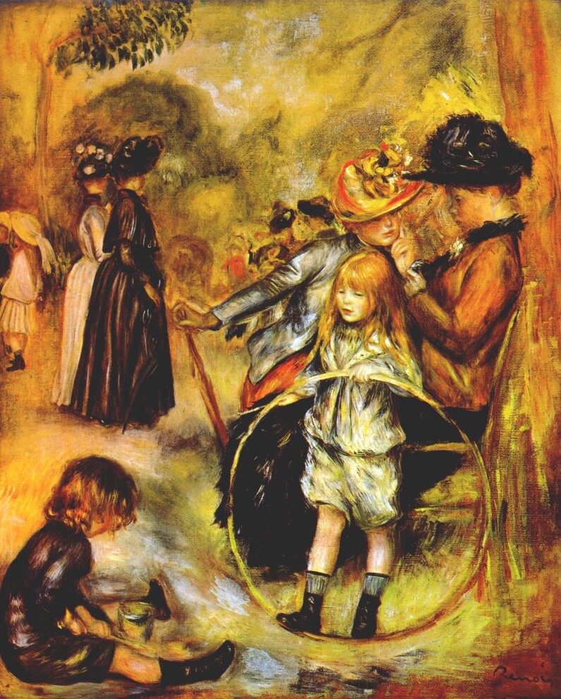 At the Luxembourg Gardens by Pierre-Auguste Renoir